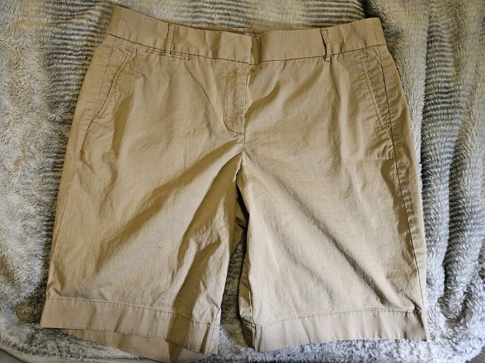 J. Crew Stretch Shorts, Summer Weight Chino Womens Size 8, Cotton Blend, Preppy